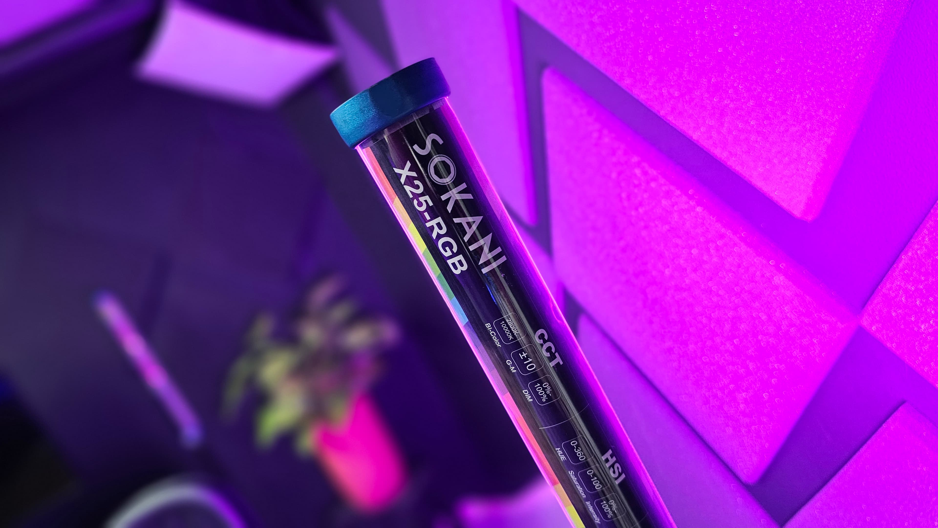 Iluminação RGB para cenário de podcast profissional Rolândia PR